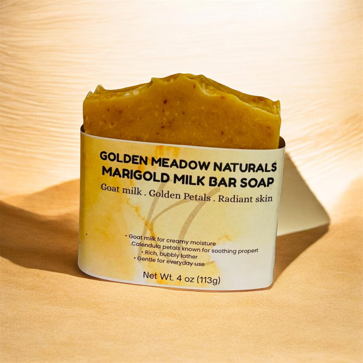 Golden Meadow Naturals Marigold Milk Bar Soap