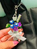 Mini forever bouquet keychain